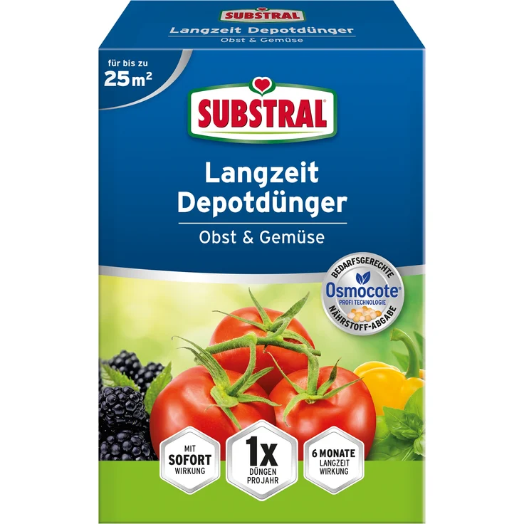 SUBSTRAL Langzeit Depotdünger für Obst & Gemüse, 750 g – Bild 1