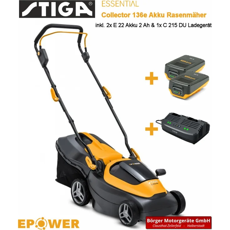Stiga Akku Rasenmäher Collector 136Ae Kit