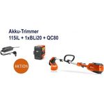 Husqvarna Akku-Trimmer 115iL Set mit Akku BLi20 + Ladegerät QC80
