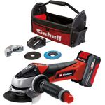 Einhell Akku-Winkelschleifer TC-AG 18-115 Li Kit, 18Volt, rot-schwarz