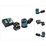 Makita DBO180RM Akku Exzenterschleifer 18 V 125 mm + 2x Akku 4,0 Ah + Ladegerät