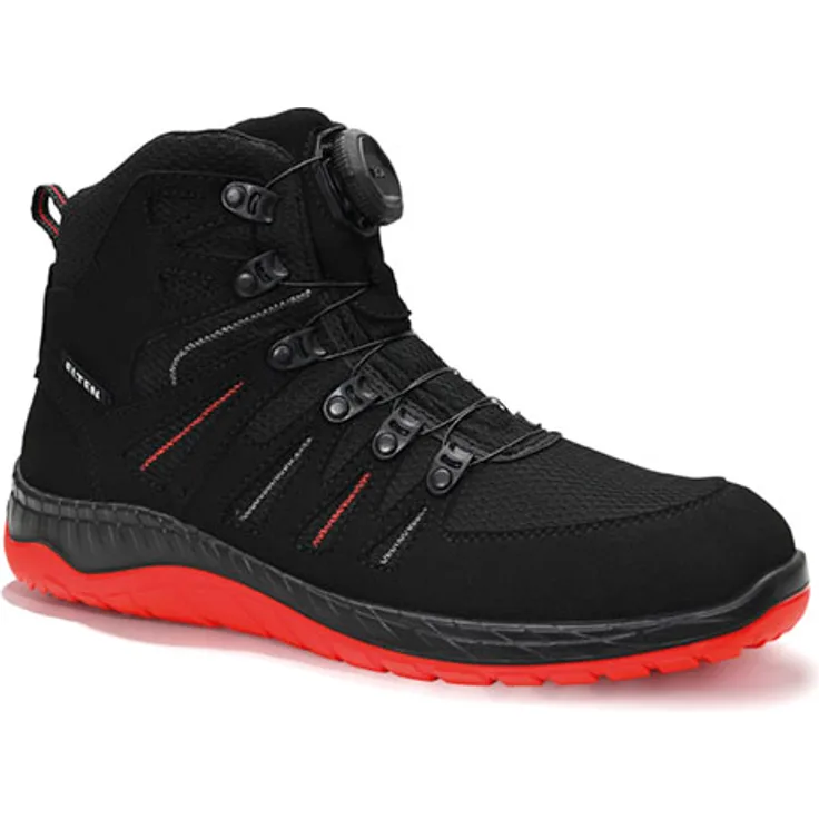 Sicherheitsstiefel MADDOX BOA® black-red Mid ESD S3, Gr. 47