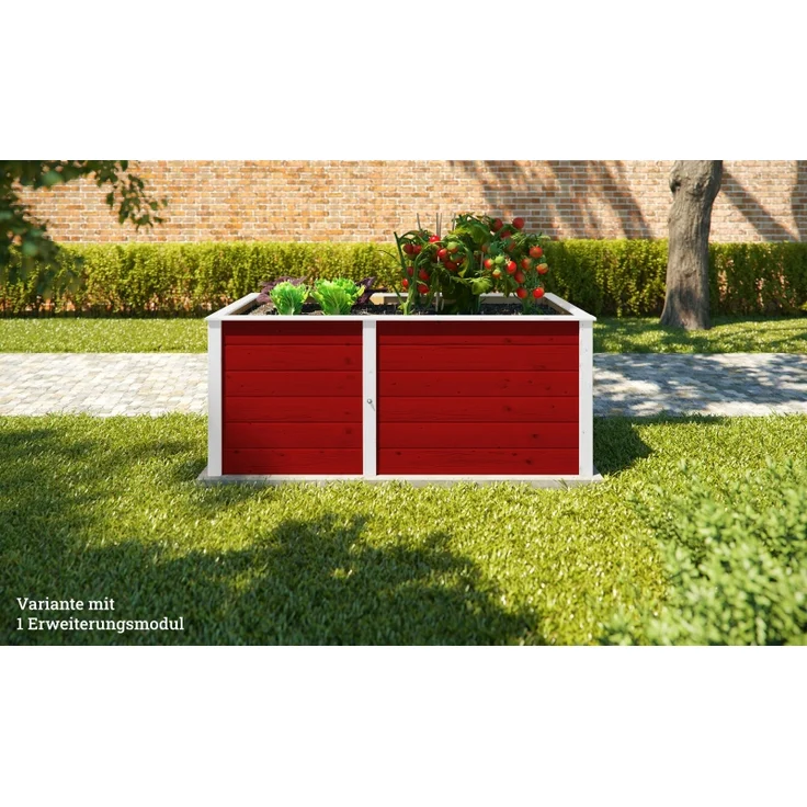 Ergänzungssatz Hochbeet Modular 21 mm rot, 67 cm – Bild 3