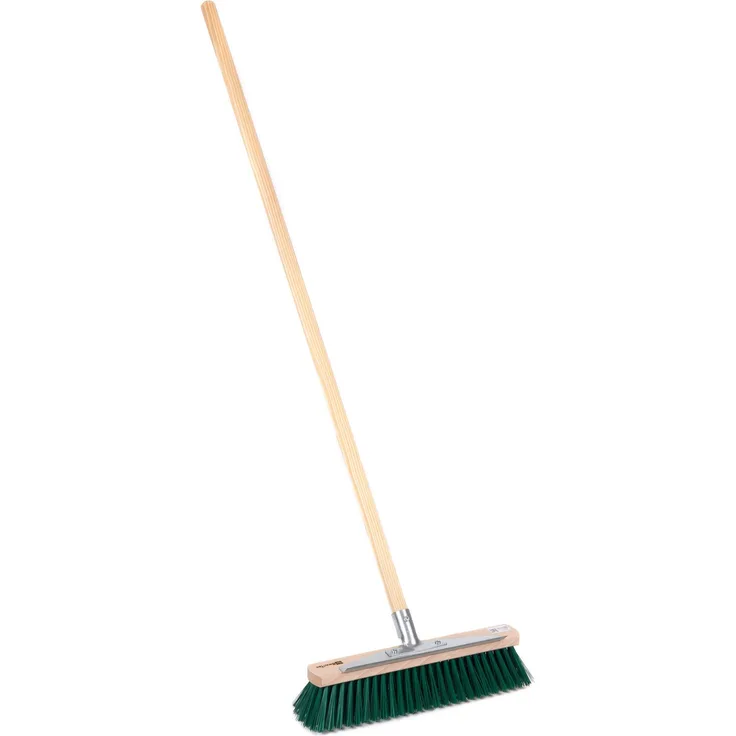 BawiTec Badewien Gartenbesen Straßenbesen 40cm mit Stiel und Kratzleiste 140 cm