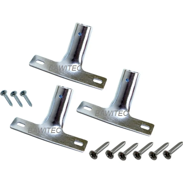 BawiTec Badewien 3er-Set Metall-Stielhalter, für Stiel Ø 24mm