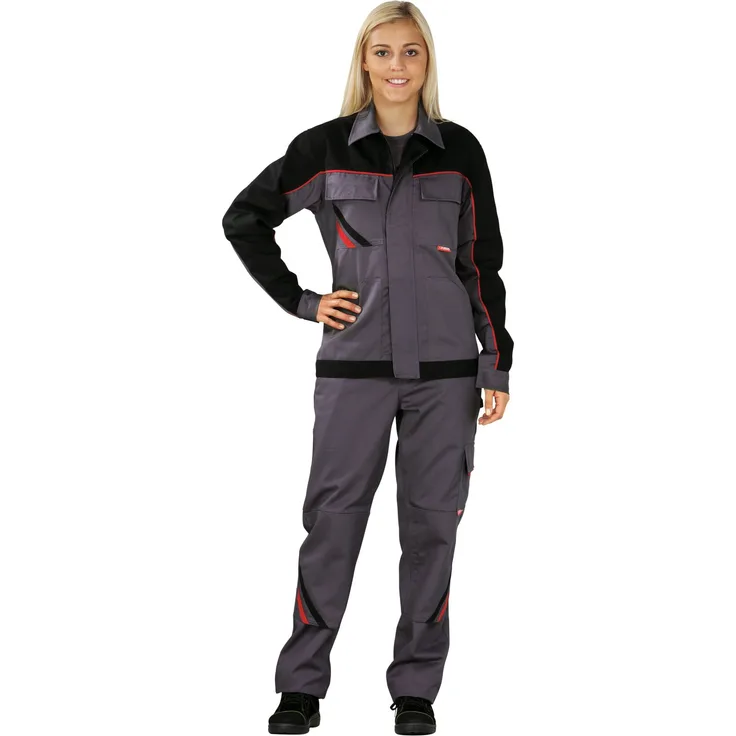 Highline Damen Bundjacke schiefer/schwarz/rot Größe 42