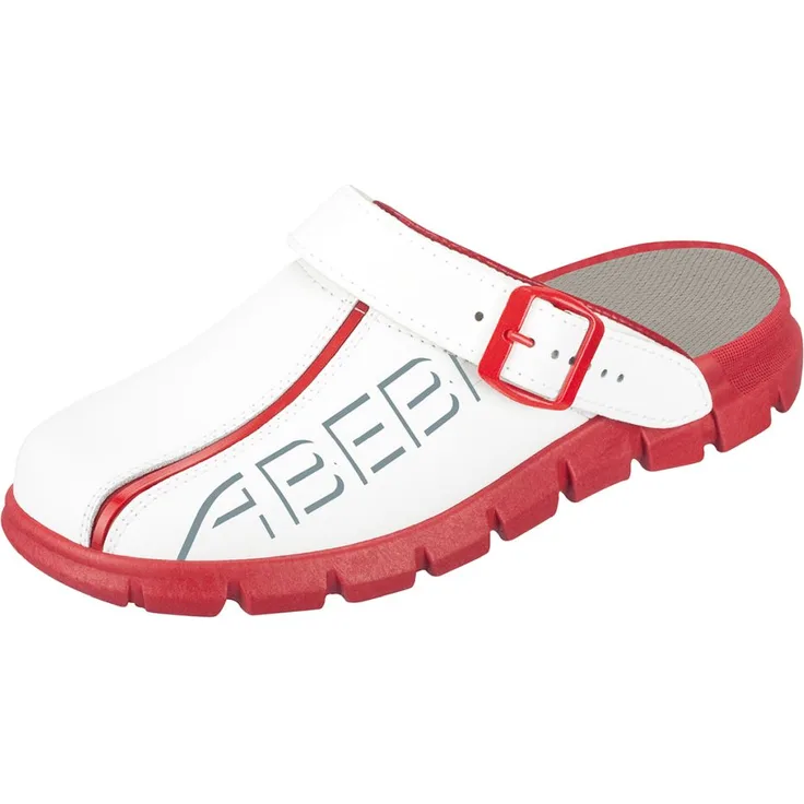 Abeba Clog weiß/schwarz ESD - 48