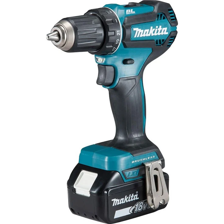Makita DDF485RF3J Akku-Bohrschrauber 18V / 3,0 Ah incl 3x Akku BL 1830 – Bild 1