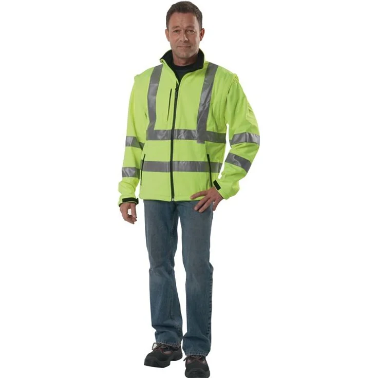 Warnschutz-Softshelljacke Gr.L gelb PREVENT – Bild 1