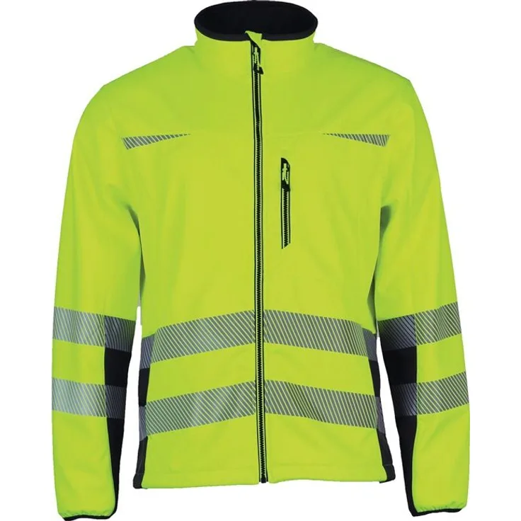 Warnschutz-Softshelljacke Prevent Trendline Gr.L gelb/schwarz