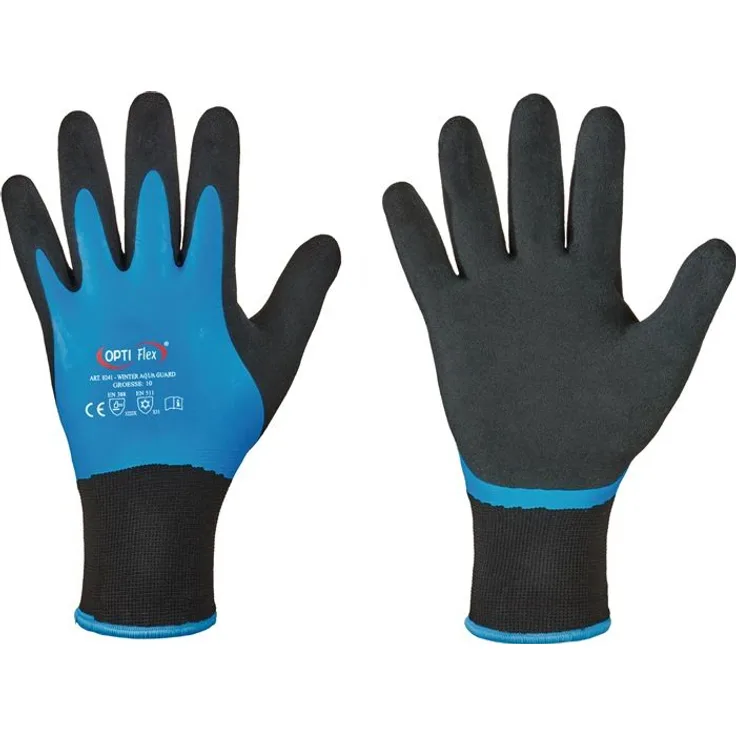 Handschuhe Winter Aqua Guard Gr.8 schwarz/blau EN 388,EN 511 PSA II OPTIFLEX