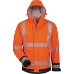 Warnschutz-Softshelljacke Lukas Gr.M orange/schwarz ELYSEE