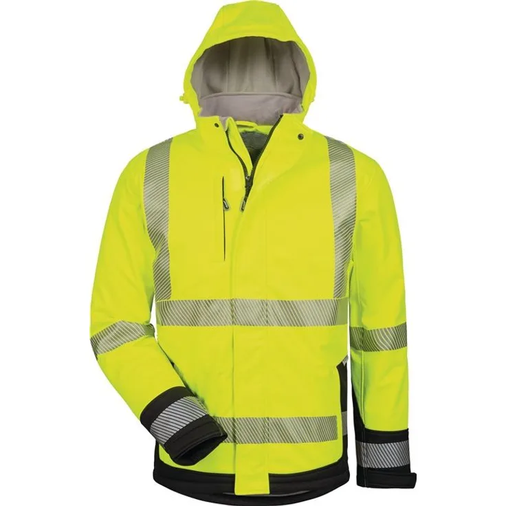 Warnschutz-Softshelljacke Melvin Gr.M gelb/schwarz ELYSEE
