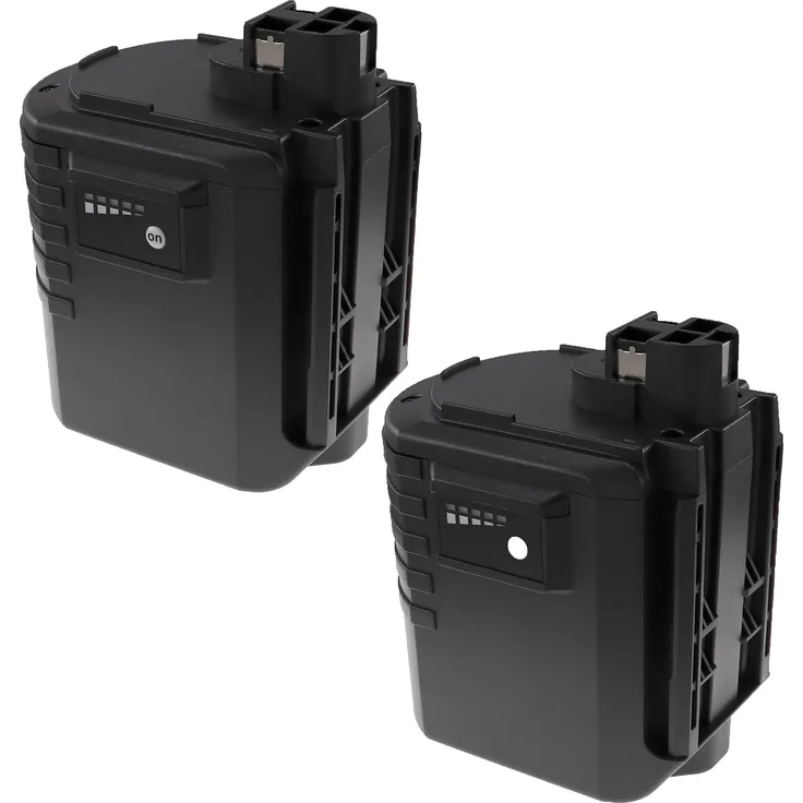 EXTENSILO 2x Akku Ersatz für Bosch 2607335097, 2607335098, 2607335163, 2 607 335 097 für Elektrowerkzeug (3300 mAh, NiMH, 24 V)