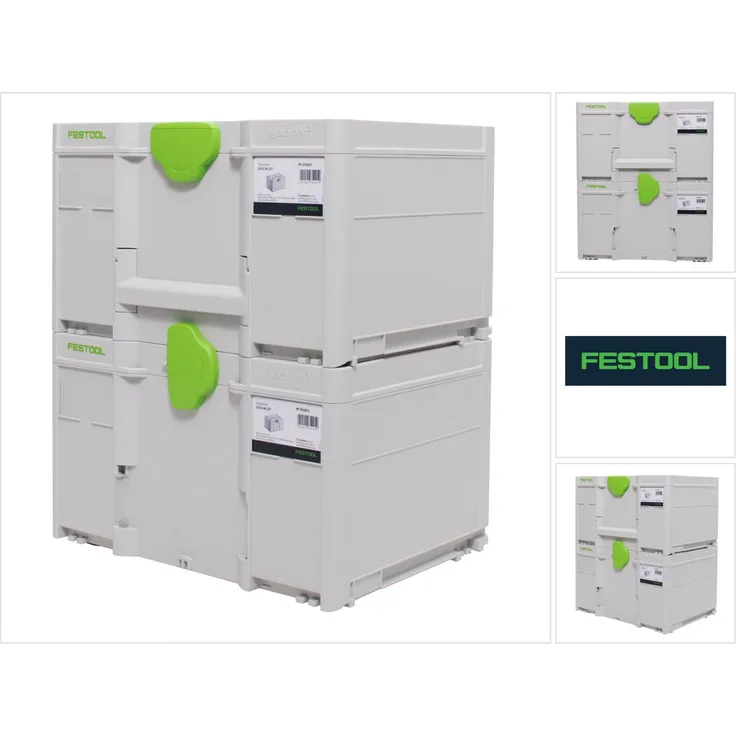 Festool Systainer Set 2x SYS3 M 337 ( 2x 204844 ) 32,4 Liter 396x296x337mm Werkzeugkoffer koppelbar