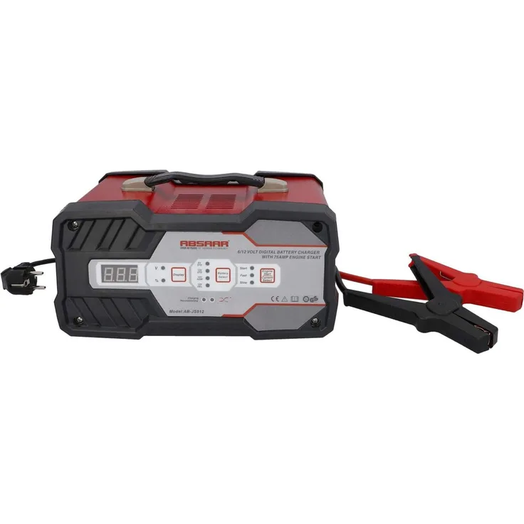 Absaar Batterieladegerät mit Starthilfe 12A 6-12V
