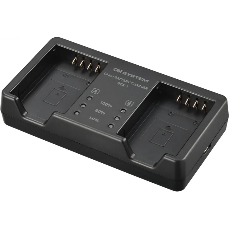 OM System BCX-1 Ladegerät für 2x BLX-1