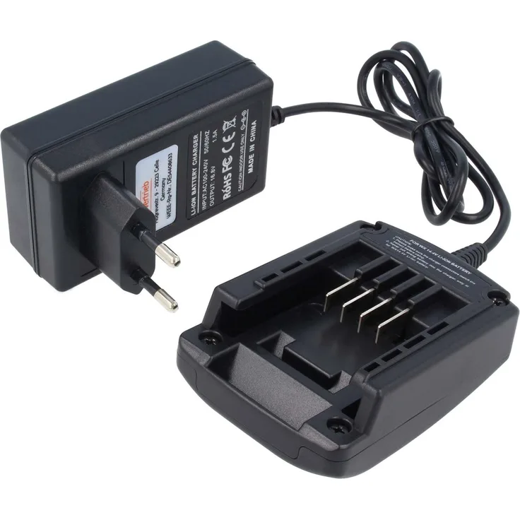 Ladegerät kompatibel mit Worx Li-Ion Werkzeug-Akkus WA3527, WA3539, WX152, WX152.1, WX152.2, WX152.3, WX156 - 16.8V 1.5A