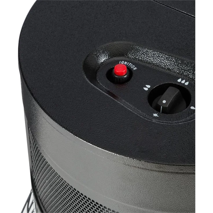 Bonaparte Gasheizgerät bis 4200 W elektrische Zündung Gasflaschen bis 15 kg Schwarz – Bild 1