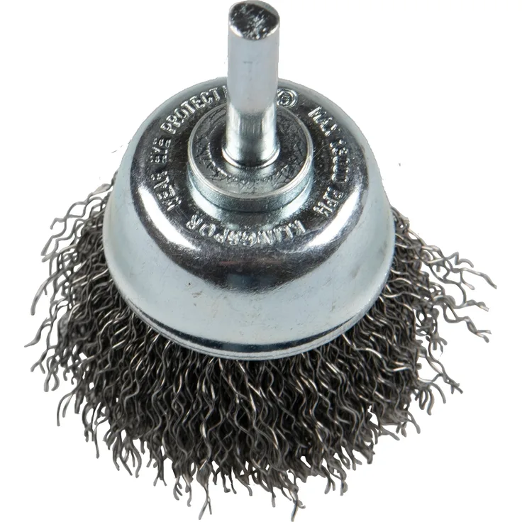 KLINGSPOR Topfbürste mit Schaft 50x6mm 0,3mm Stahl#NV