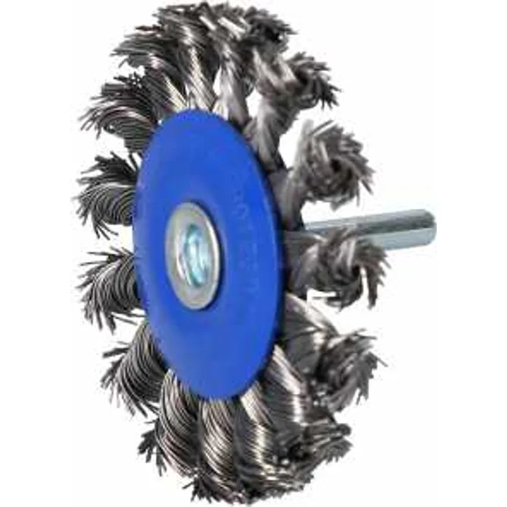 Brilliant Tools Scheibenbürste, gezopft, Ø 75 mm mit 6 mm Aufnahme