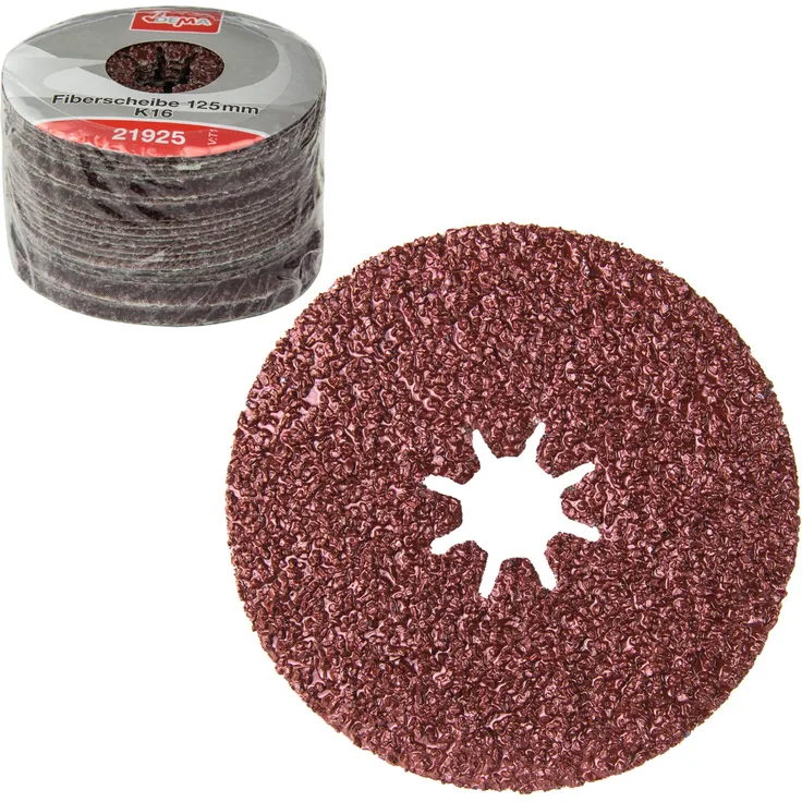 dema Fiberscheiben 125mm K16 Schleifscheibe Fächerscheibe Schleifteller Schleifmop