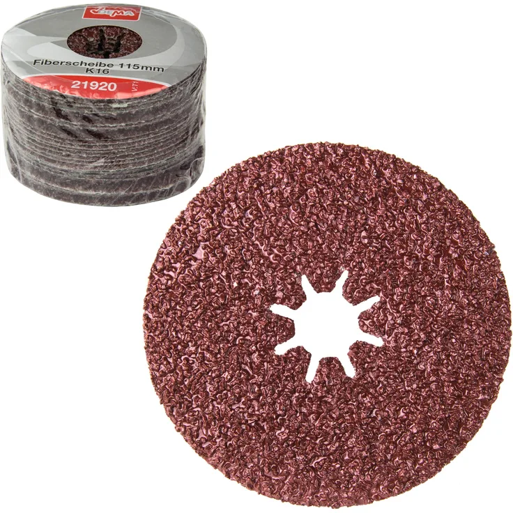 dema Fiberscheiben 115mm K16 Schleifscheibe Fächerscheibe Schleifteller Schleifmop