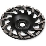 FANZTOOL Premium Diamant-Schleiftopf Abrasiv 180 mm x 22,2 mm Schleifteller Estrich, Asphalt, Putz, abrasive Baustoffe, TURBO-STAUBSAUGUNG-EFFEKT