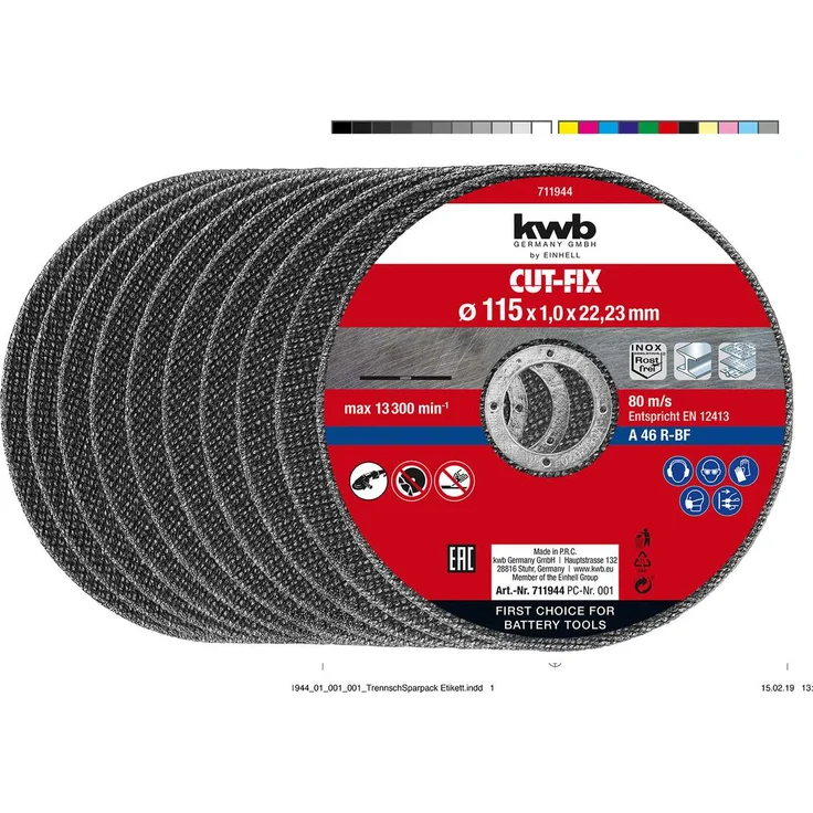 Einhell Winkelschleifer-Zubehör 10 Trennschei. dünn 115x1,0