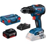 Bosch Professional Akku-Bohrschrauber GSR 18V-55 / 1x 5,0 Ah Akku + Ladegerät in L-Boxx
