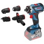 Bosch Professional Akku-Bohrschrauber GSR 18V-60 FC 18 V Solo 4 Aufsätzen