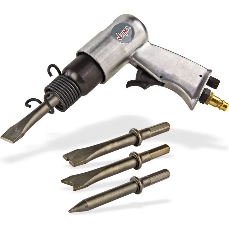 dema Druckluft Meißelhammer Abbruchhammer Stemmhammer Schlaghammer Set Meißel+Zubehör