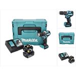 Makita DHP487RMJ Akku Schlagbohrschrauber 18 V 40 Nm Brushless + 2x Akku 4,0 Ah + Ladegerät + Makpac