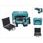 Makita DHR243ZJ Akku Bohrhammer 18 V 2,0 J SDS plus Brushless + 13 tlg. Bohrer und Meißel Set + Makpac - ohne Akku, ohne Ladegerät