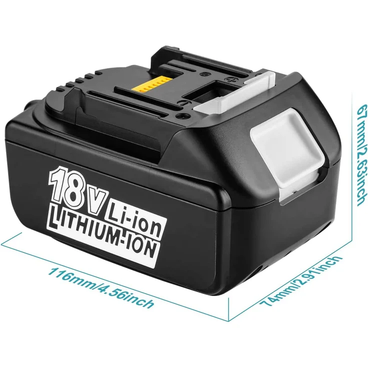 Makita BL1850B Akku Li-Ion 18V LXT, 5 Ah, 1 x Akku mit Ladestandsanzeige, ohne Ladegerät – Bild 7