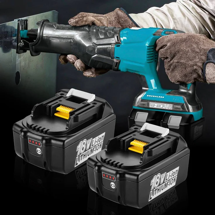 Makita BL1850B Akku Li-Ion 18V LXT 5 Ah 2 x Akku mit Ladestandsanzeige, ohne Ladegerät – Bild 6