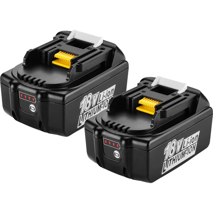 Makita BL1850B Akku-Set Li-Ion 18V LXT 5 Ah 2 x Akku mit Doppelladegerät mit Makpac mit Ladestandsanzeige – Bild 11
