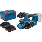Bosch Professional Akku-Hobel GHO 18V-LI / 2x 4,0 Ah ProCORE18V Akku + Ladegerät in L-Boxx