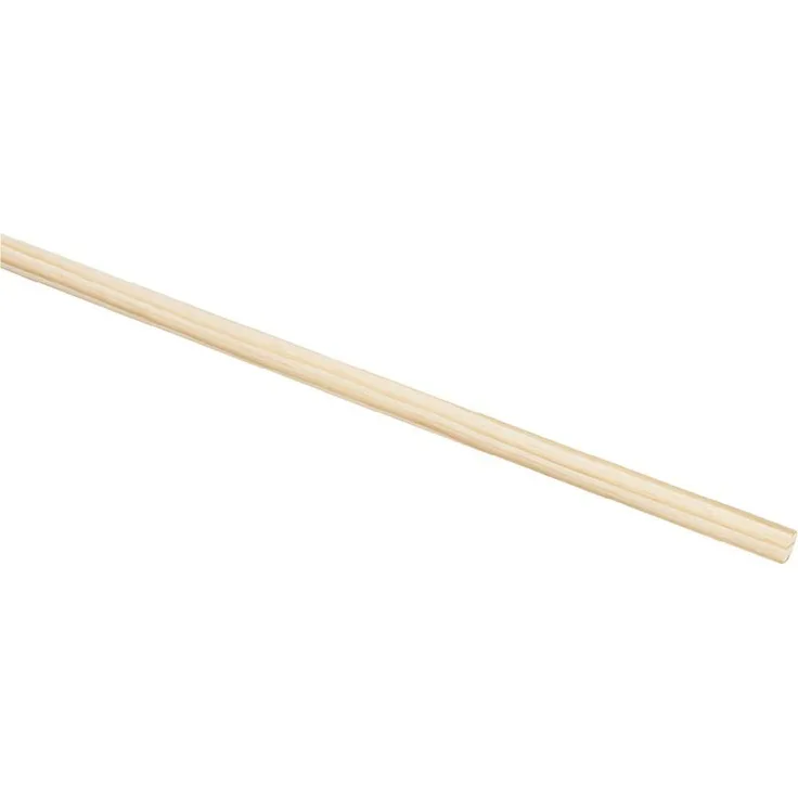 Nölle Holzbesenstiel 24 mm 160 cm, Rundkopf (Holzbesenstiele Besenstiele)
