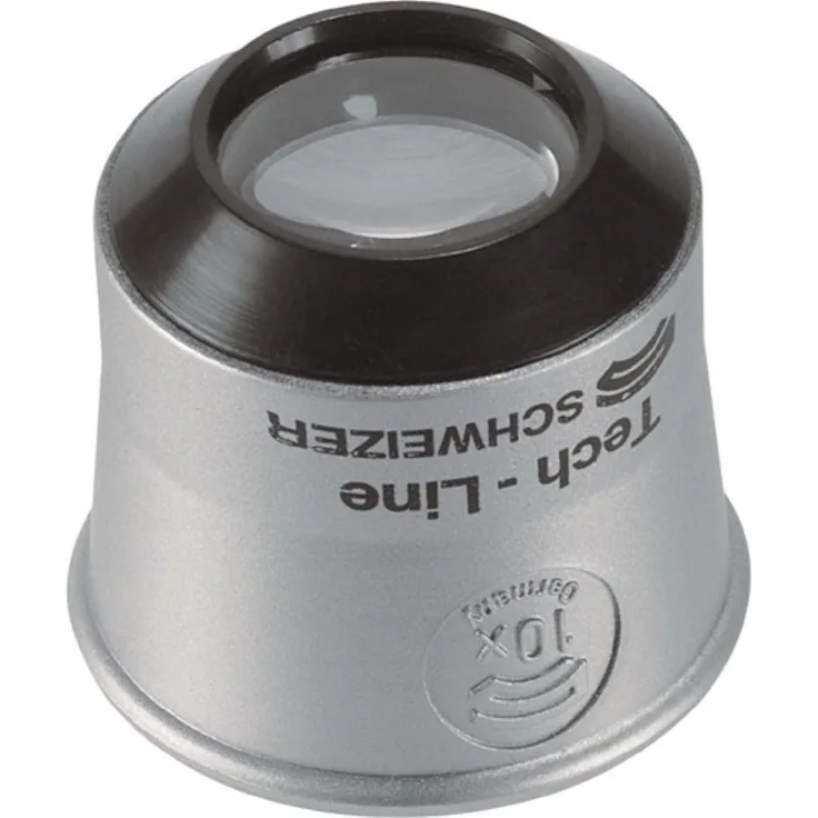 Uhrmacherlupe Tech-Line Vergr. 10x Linsen-D.22,8mmSchweizer