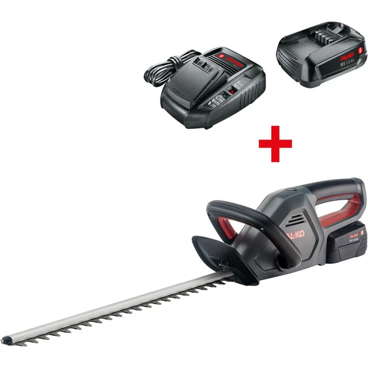 AL-KO 18 V Bosch Home And Garden Compatible Akku-Heckenscheren Ht 1845 Set mit Akku 18 V 2,5 Ah + – Bild 1