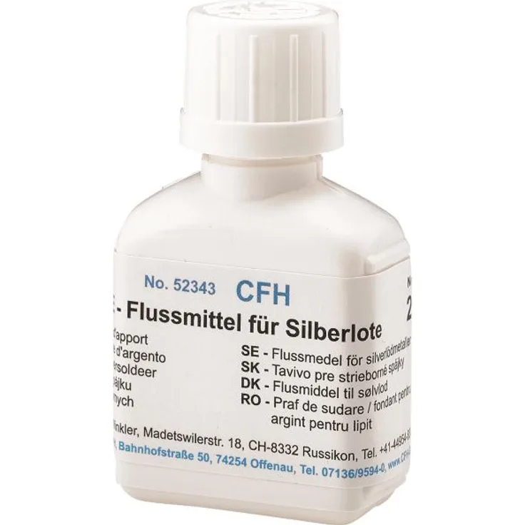 CFH Flussmittel für Silberlote FM 343 25 g EN 1045, Typ FH 10 Wirkungsbereich 500-800°C