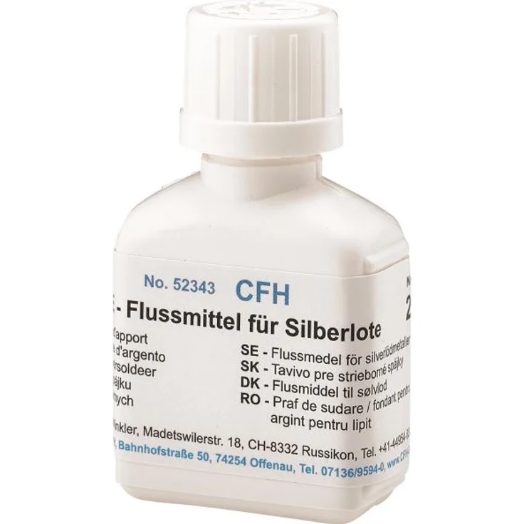 CFH Flussmittel für Silberlote FM 343 25 g EN 1045, Typ FH 10 Wirkungsbereich 500-800°C
