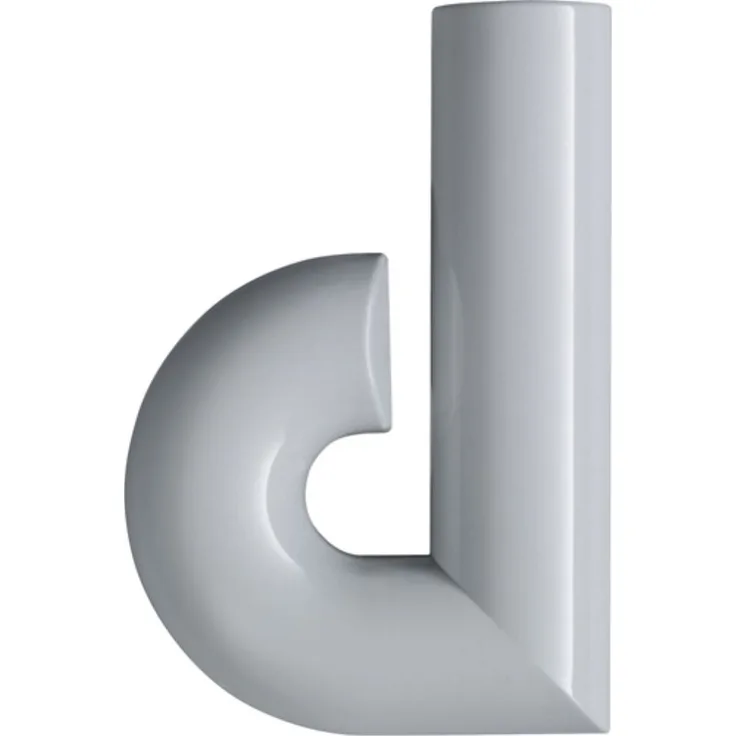 HEWI Hausnummer Buchstabe d Spezial-Polyamid 90 tiefschwarz 134,4mm D.33mm HEWI