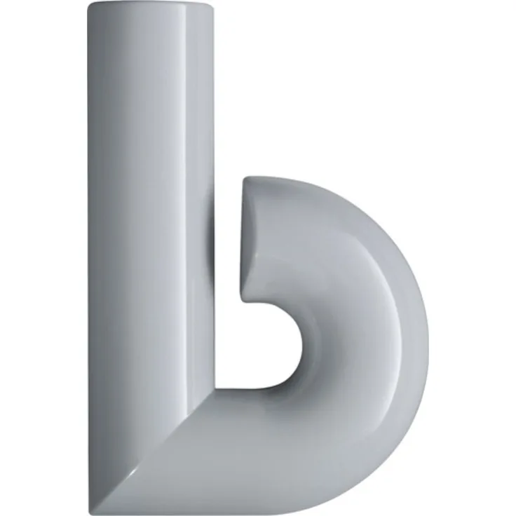 HEWI Hausnummer Buchstabe b Spezial-Polyamid 90 tiefschwarz 137,5mm D.33mm HEWI
