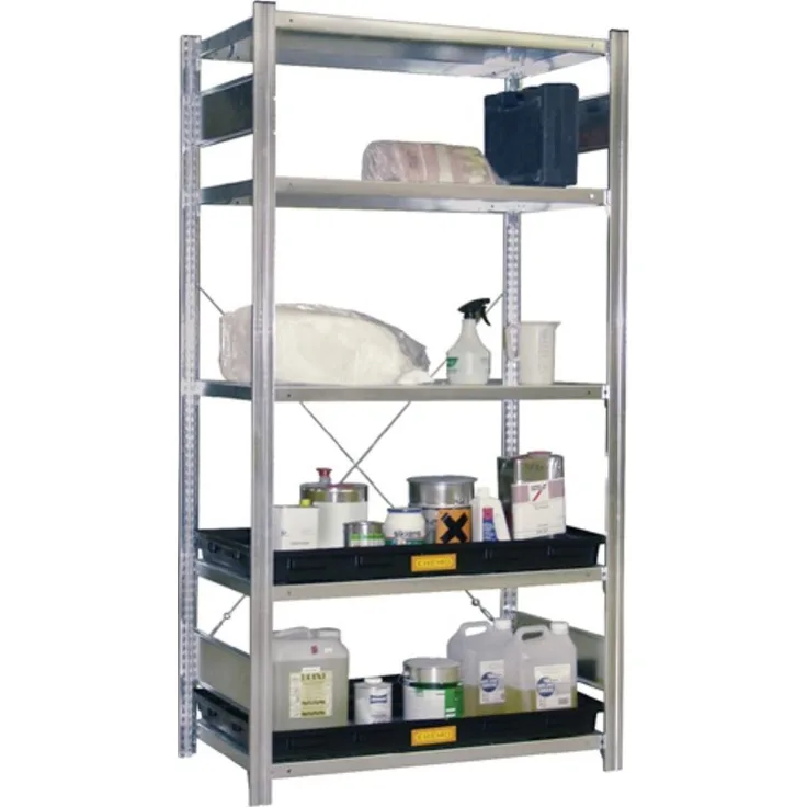 CEMO Regalwanne L1300xB620xH80mmPE schwarz o.Gitterrost 40l