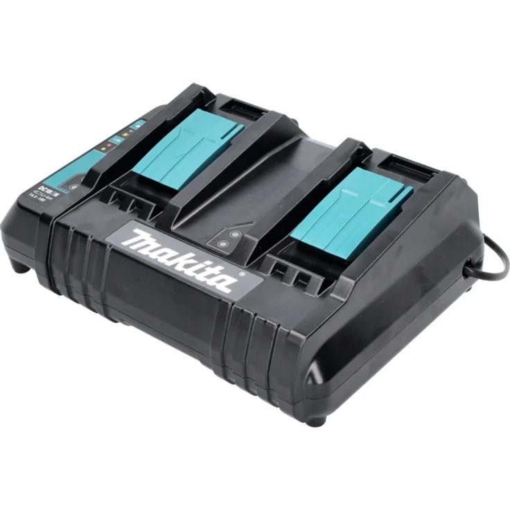 Makita BL1860B Akku-Set Li-Ion 18V LXT 6 Ah mit Ladestandsanzeige 2 Akku mit Doppellladegerät DC18SH – Bild 4