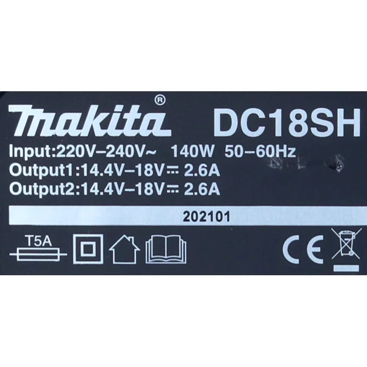 Makita BL1860B Akku-Set Li-Ion 18V LXT 6 Ah mit Ladestandsanzeige 2 Akku mit Doppellladegerät DC18SH – Bild 3