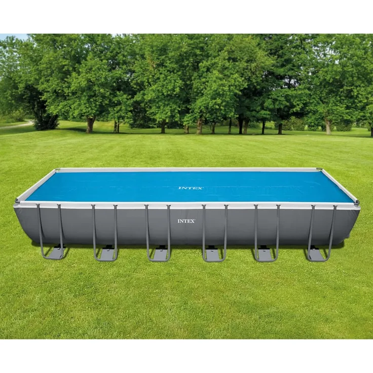 Intex Pool-Solarplane Blau 732x366 cm Polyethylen