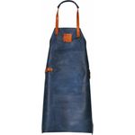 Boska Mr. Smith Kulinarische Schürze, Küchenhelfer, Kochschürze, Grillschürze, Blau, 85 cm, 955054